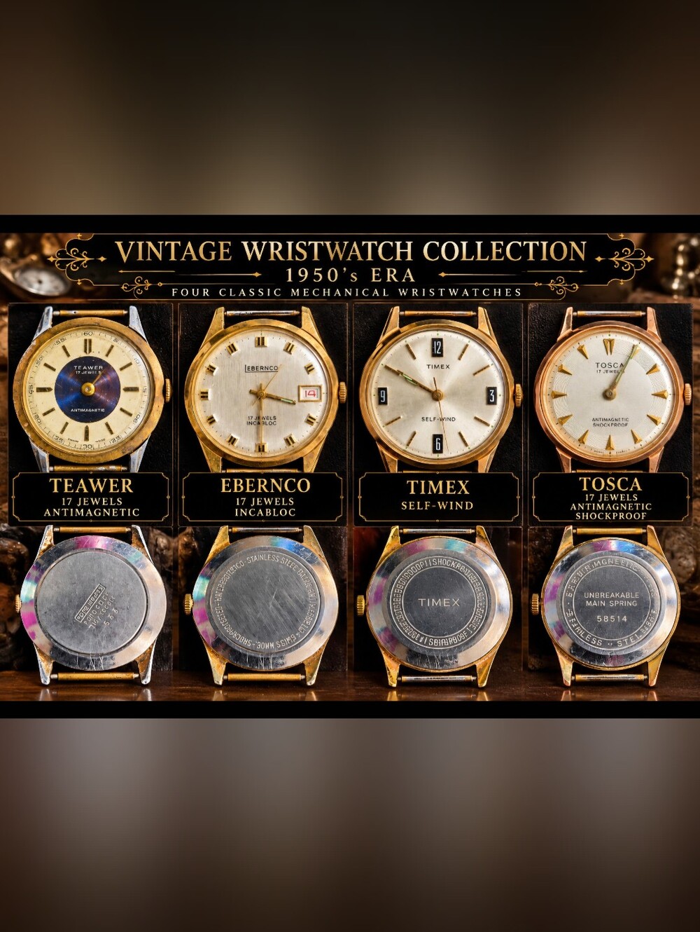 I vintage mechanical watch collection - SWISS MADE